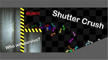 Shutter Crush - Survival Worm Race in Algodoo