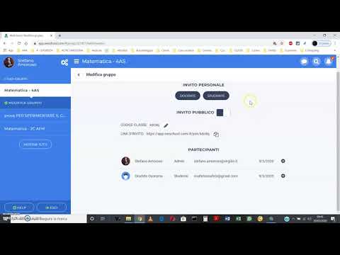 WESCHOOL: Invitare gli studenti ad iscriversi ad un Gruppo
