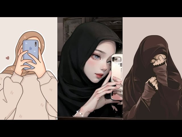 Hijab cartoon girl picture/hijab cartoon dpz/hijab cartoon dp/hijab cartoon  profile picture/hijab dp 