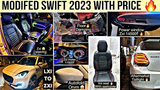 Swift modified 2023🔥swift lxi to zxi🔥swift speedometer 🔥swift vxi seat🔥swift 2023