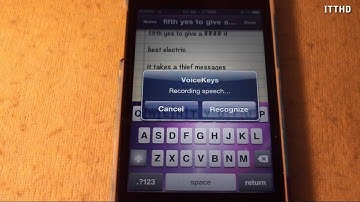 VoiceKeys - Speech To Text Capability For iPhone & iPod Touch