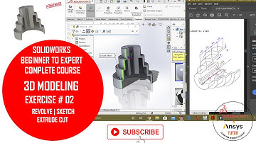 ⚡ Solidworks Revolve | Solidworks Exercise 2