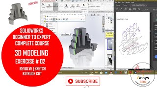 ⚡ Solidworks Revolve | Solidworks Exercise 2