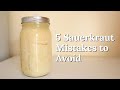6 Mistakes to Avoid When Making Sauerkraut and What to Do Instead