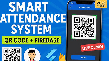 Smart Attendance System using QR Code + Firebase In 4K | Flutter Project Demo 2025 🚀📱
