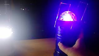 Складной кемпинговый фонарь с диско-шаром 4 в 1, 19 см