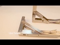 JH-Mech Wall Mounted Heavy Duty 304 Stainless Steel Folding Shelf Brackets for Table Bench