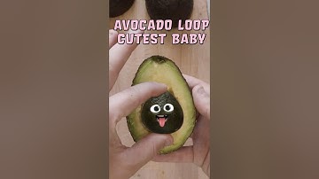 CUTEST AVOCADO BABY🥹❤️ - LIFE CYCLE🥑 #foodsurgery #cute #loop