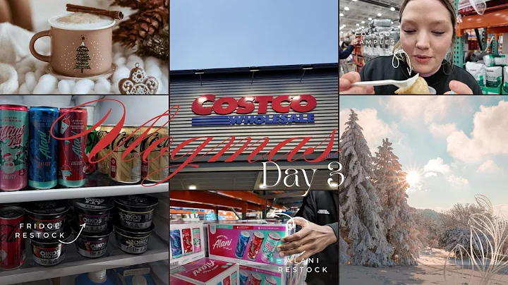Vlogmas Day 3 | costco grocery trip, fridge restock, things I'd buy on a fitness journey at costco