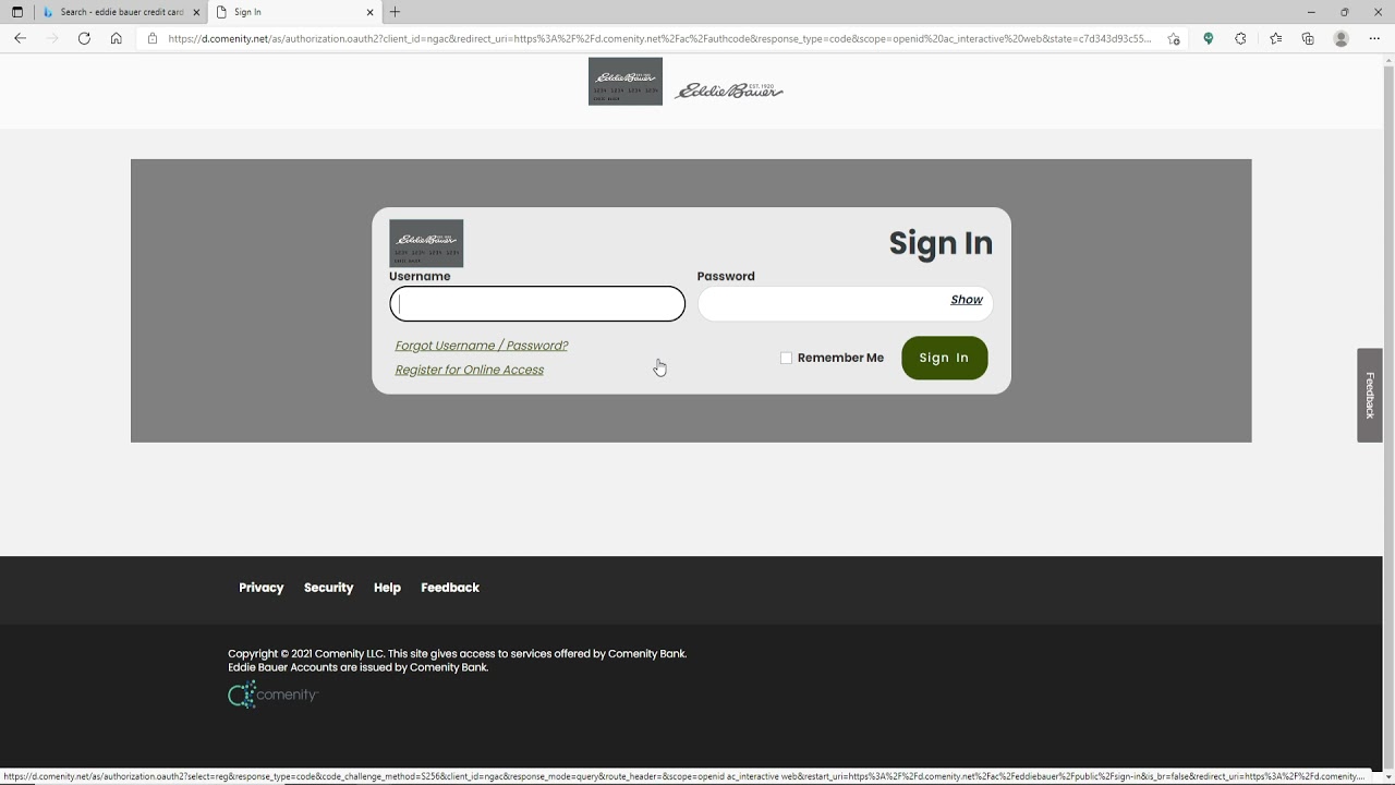How To Login To Eddie Bauer Credit Card Account Eddie Bauer Credit 