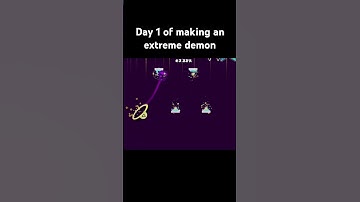 Day 1 of making an extreme demon #shorts #geometrydash