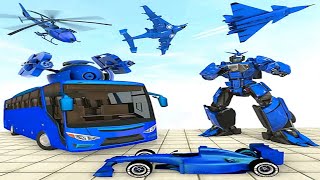 Bus Robot Car Game: Multi robot car transformation Battle City | Android iOS Gameplay screenshot 4