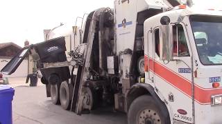 Garbage Trucks of the City of San Diego - Peterbilt 320 / Pusher Axl Elliptical Amreps  [Part 2]