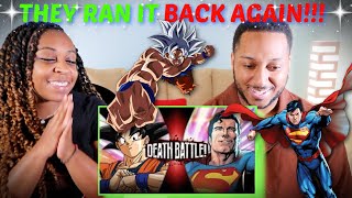 'Goku VS Superman (Dragon Ball VS DC Comics)' DEATH BATTLE! REACTION!!