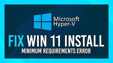 Creating a Virtual Machine in Hyper-V and Installing Windows 11 and  Bypass Min System Requirements