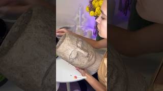Paper Mache Vase ♻️ out of eggs trays #diycrafts #papiermache #shorts #tutorial #diy #easycraft