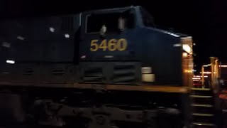 [CSX]5460 ES40DC & ES40DC Leads NB Intermodel Q034-24 In Fayetteville NC @ Track Speed & Nice K5HL