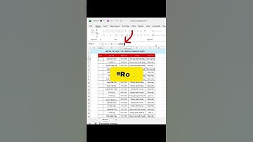 Cách đánh STT tự động cập nhật khi xoá dòng #tinhocvanphong #word #excel #youtubeshorts