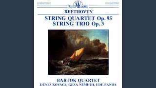 String Trio in E Flat Major, Op. 3: II. Andante