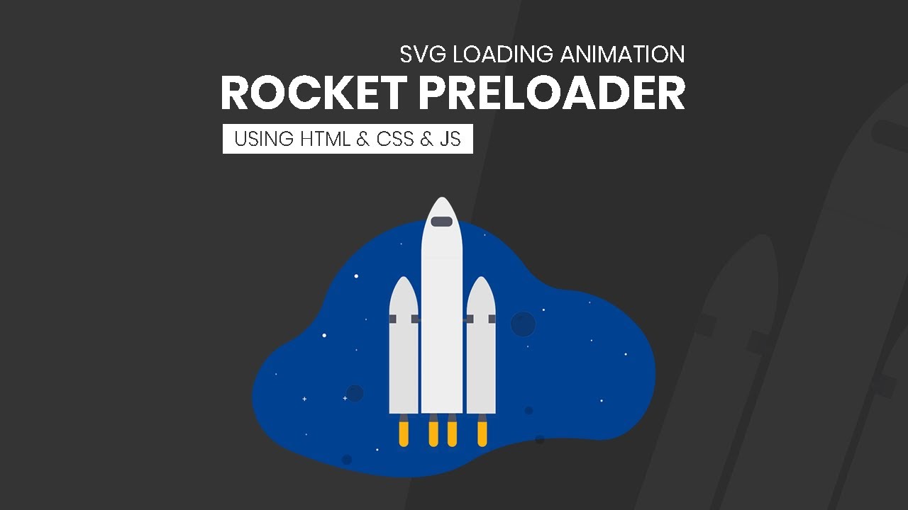 SVG Loading Animation Using HTML & CSS & JS | Javascript Preloader Tutorial