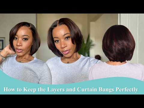 Everything You Need to Know About Wearing and Styling the Yaki Bob with Curtain Bangs✨MyFirstWig
