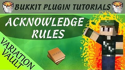 Acknowledge Rules | Players must accept rules | Minecraft Bukkit Plugin