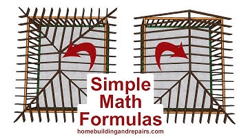 How To Calculate The Length of Hip Roof Framing Ridge - Home Building Tutorial