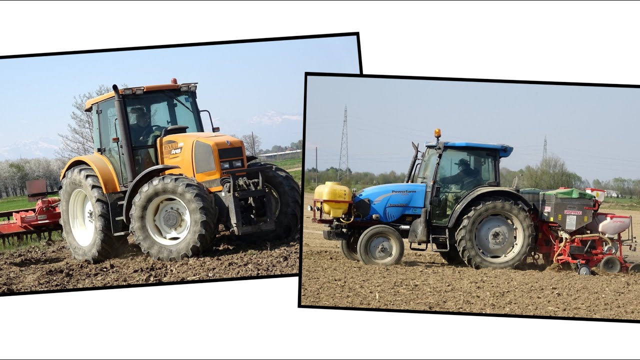 Renault Ares 696 RZ | Landini Powerfarm 95 | Maschio Gaspardo | Semina mais 2020