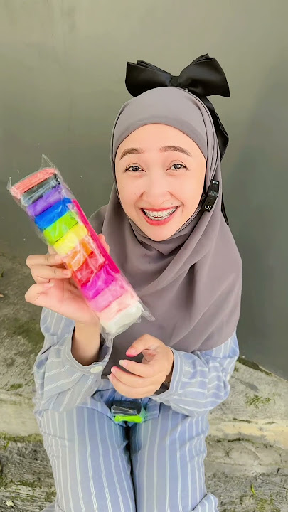 KREATIF MAMAH DIJAH BISA BIKIN ULAT BULU DARI CLAY