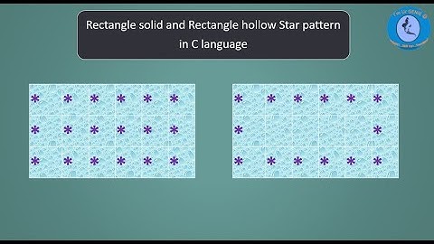 Star pattern for Rectangle solid and Rectangle hollow using C program | #SkillupwithGenie