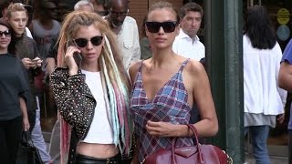 Irina Shayk and Stella Maxwell go to Mc Donald s right after Marc Jacobs Fashion Show