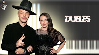 JESSE & JOY - Dueles | Instrumental Piano Tutorial / Partitura / Karaoke / MIDI screenshot 4