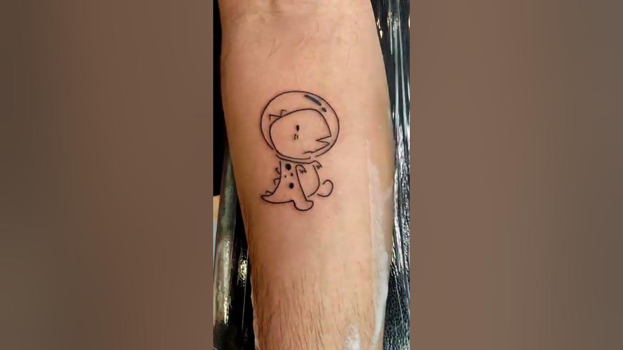 cute Dinosaurs Tattoo 😱😱😱😱😱😱