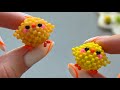How To Make A Cute Beaded Chick Mini Amigurumi Beading Tutorial 