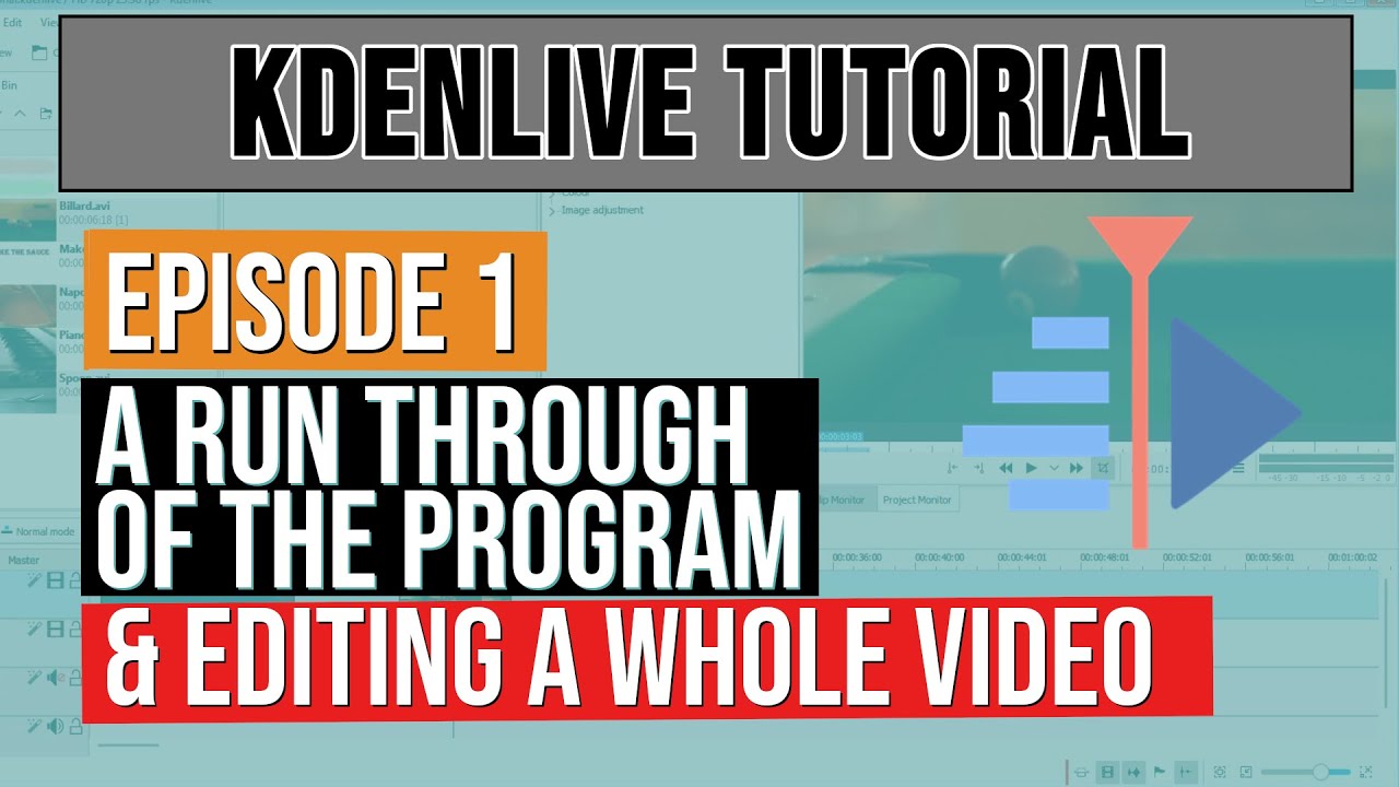 Kdenlive Tutorial - Part 1 - 2020