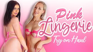 *SEXY* PINK LINGERIE TRY ON HAUL! ft. Jennifer Wilde