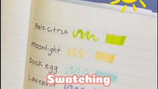 Swatching alcohol markers compilation #soleilsunrise #alcoholmarkers #compilation #viral