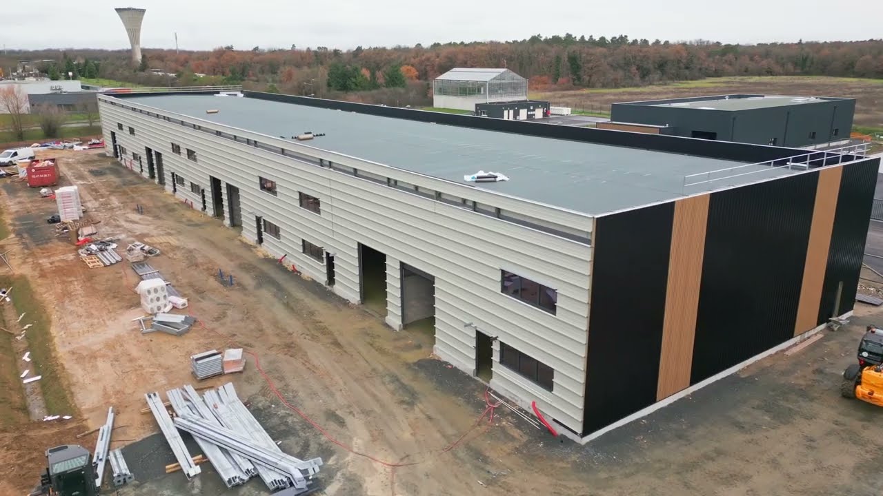 Avancement du chantier Ecopark Tours en décembre 2025