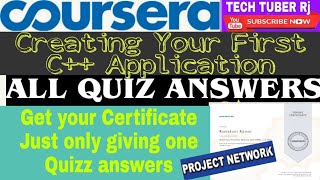 Creating Your First C++ Application  All Quiz Answers || Coursera Quiz Answers