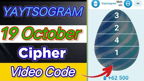 YAYTSOGRAM Cipher Code Today 19 October | Daily Cipher Code Today | YAYTSOGRAM Cipher Code Today