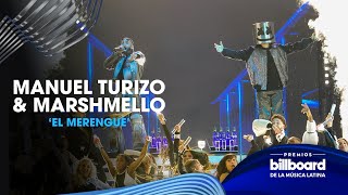 'El Merengue' de Manuel Turizo y Marshmello pone a todos a bailar | Premios Billboard 2023