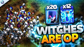 ZAP MASS WITCHES is BACK at TH16 | Best Town Hall 16 Attack Strategies in Clash of Clans Update