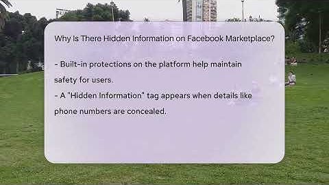 Why Is There Hidden Information on Facebook Marketplace? - Everyday-Networking