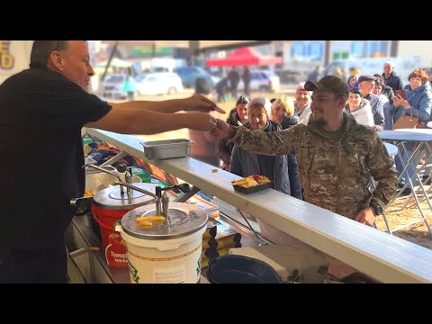 Gratis friet voor burgers en militairen aan het front