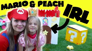 The Super Mario Bros Movie Transformation Into Peach In Real Life Go Kart Game Obstacle Course