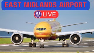 🔴 East Midlands Airport LIVESTREAM 🔴 CARGO Action up close #live #planespotting #ema #liveairport