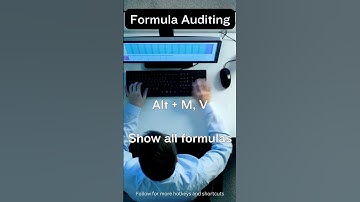 Excel - Formula Auditing #excel