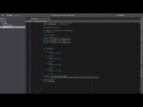 Simple menu in