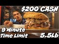 $200 BBQ Sandwich Challenge (Undefeated?) With An Impossible Time Limit! In Toronto | Man Vs Food