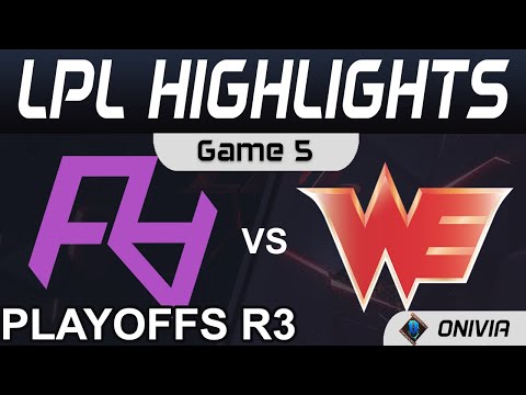 RA vs WE Highlights Game 5 LPL Summer Playoffs R3 2021 Rare Atom vs Team WE by Onivia